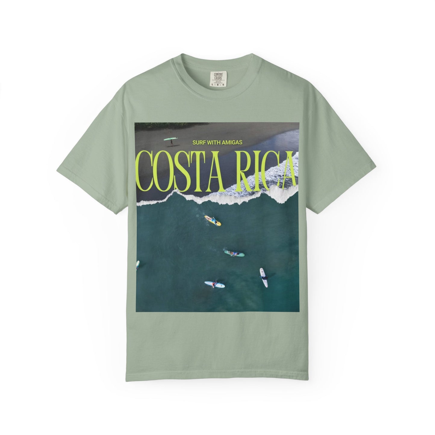 Costa Rica Surf T-Shirt — Aerial Wave & Surfers Graphic Tee