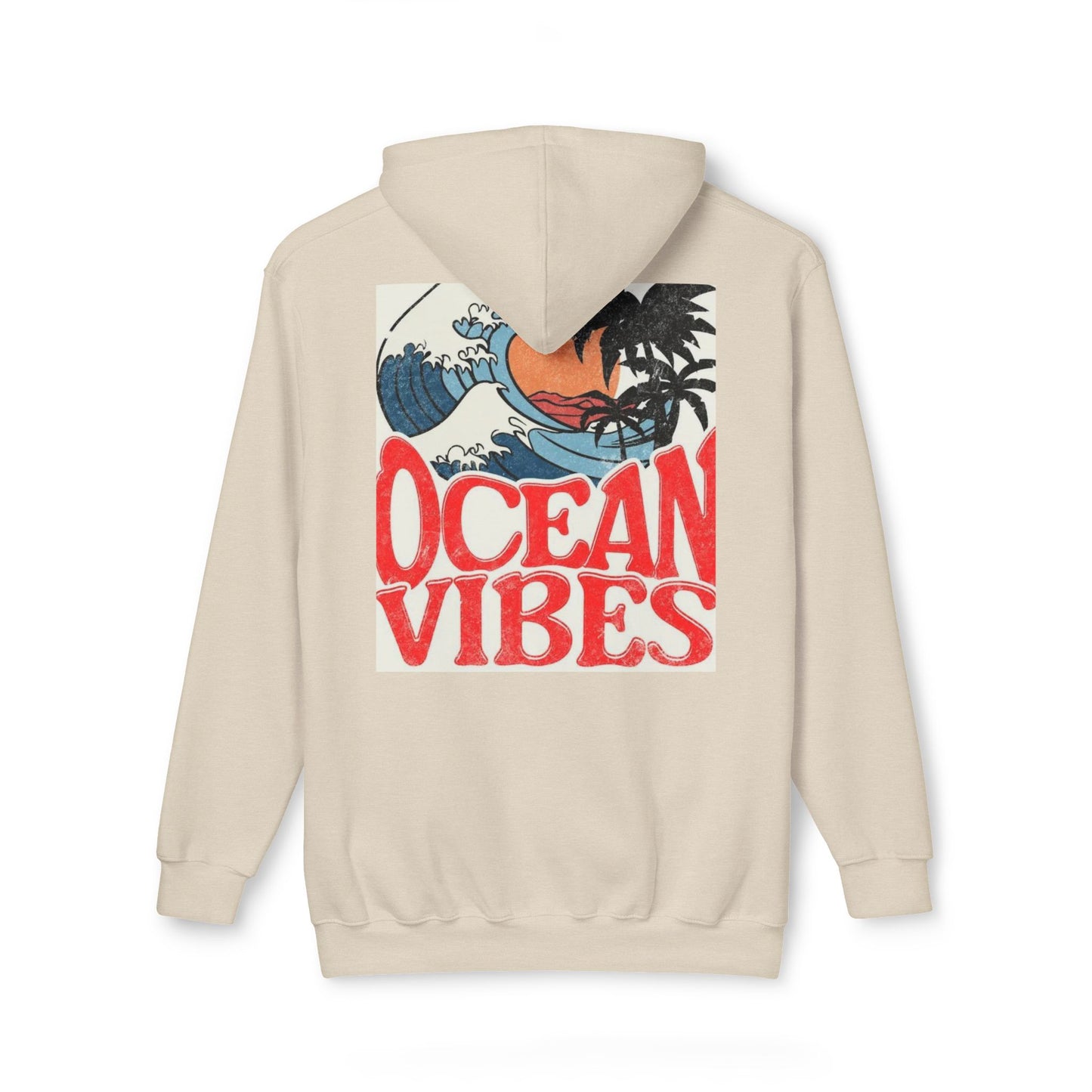 Ocean Vibes Unisex Hooded Sweatshirt | Casual Beachwear for Relaxed Days