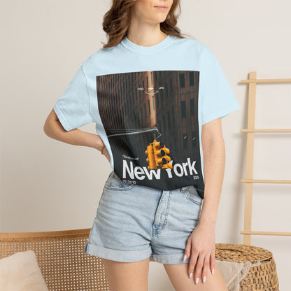 New York City Traffic Light Photo T‑Shirt — Urban Streetwear Tee