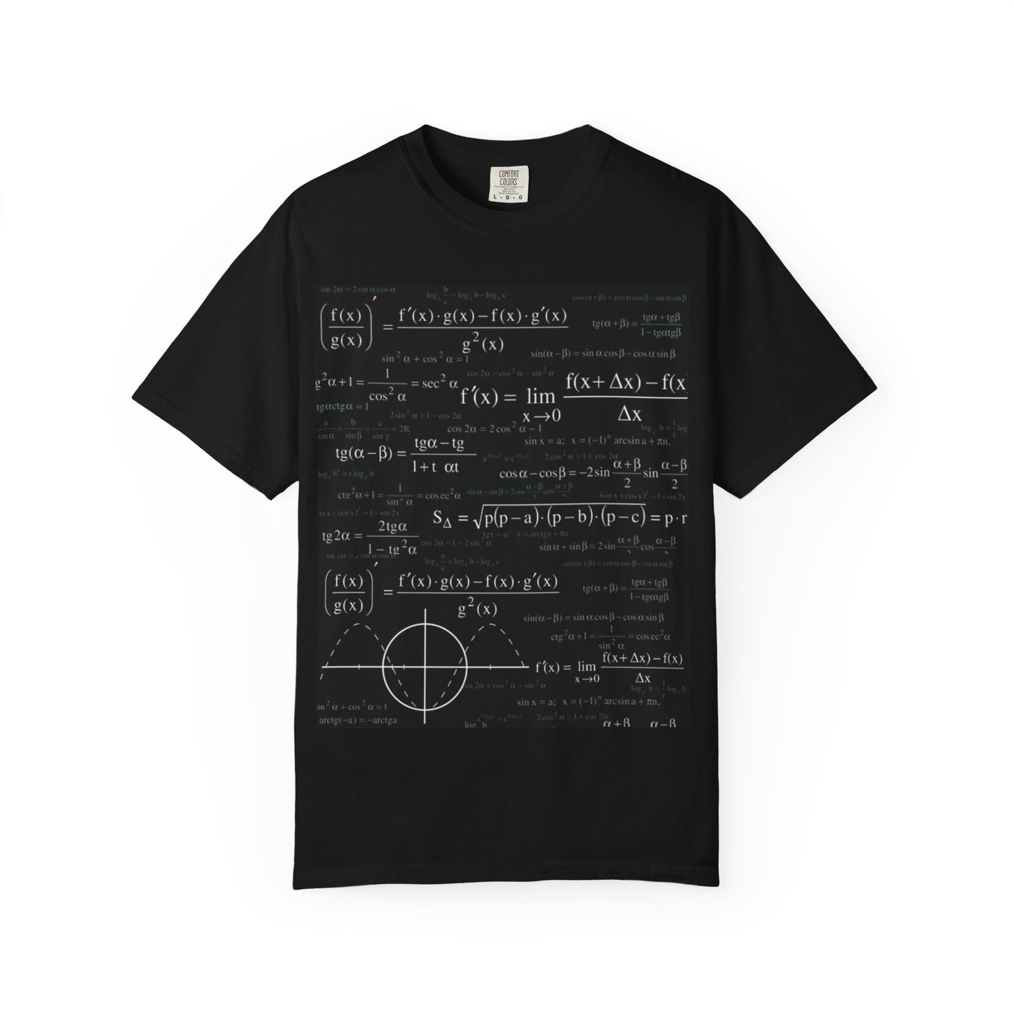 Unisex Garment-Dyed T-Shirt – Math Equation Graphic Tee for Students & Teachers
