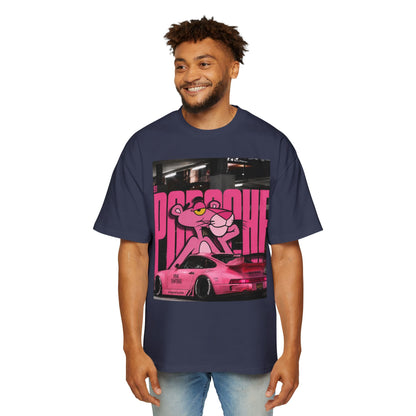 Pink Panther Streetwear Tee — Retro Racing Graphic Shirt