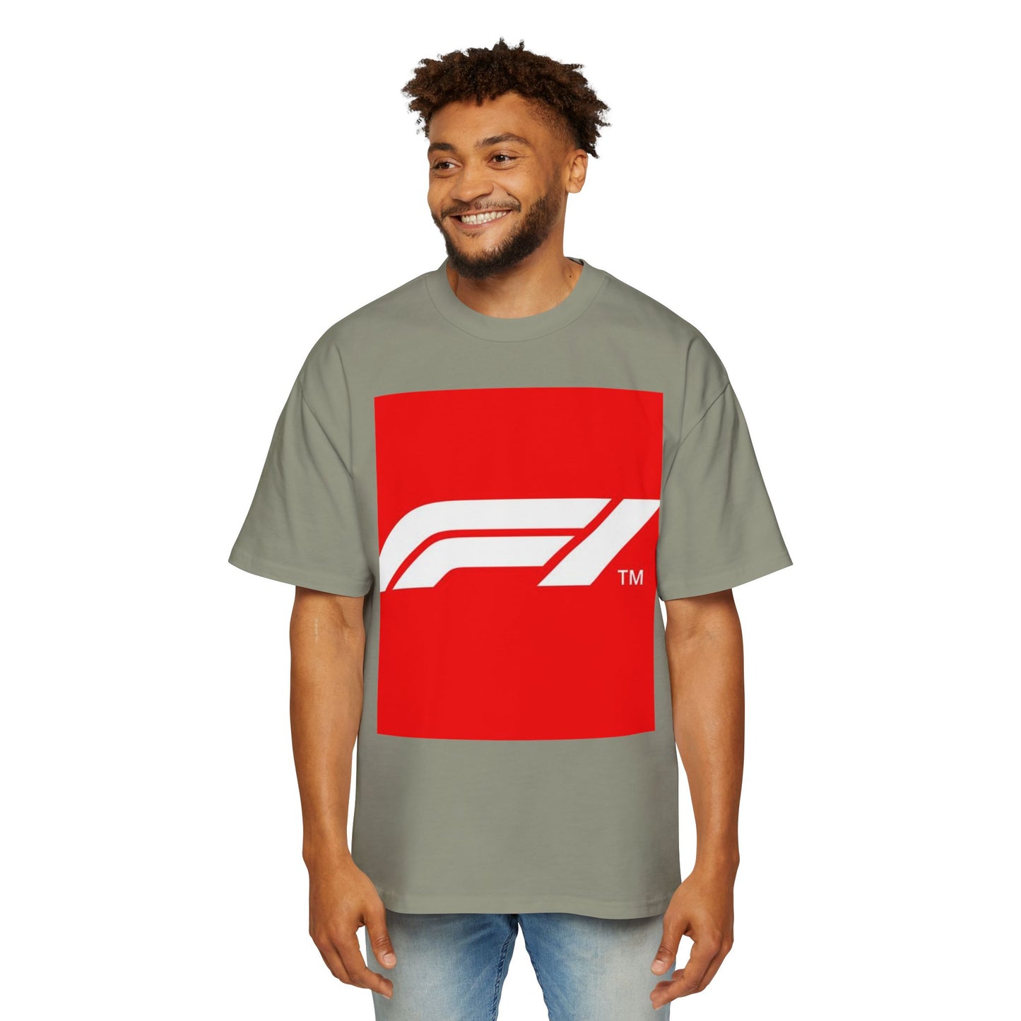Racing Graphic Tee — Bold Red F1 Logo Shirt