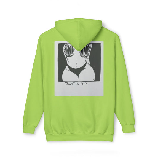 Unisex Hooded Sweatshirt with 'Just a Bite' Design - Casual Comfort for Every Occasion