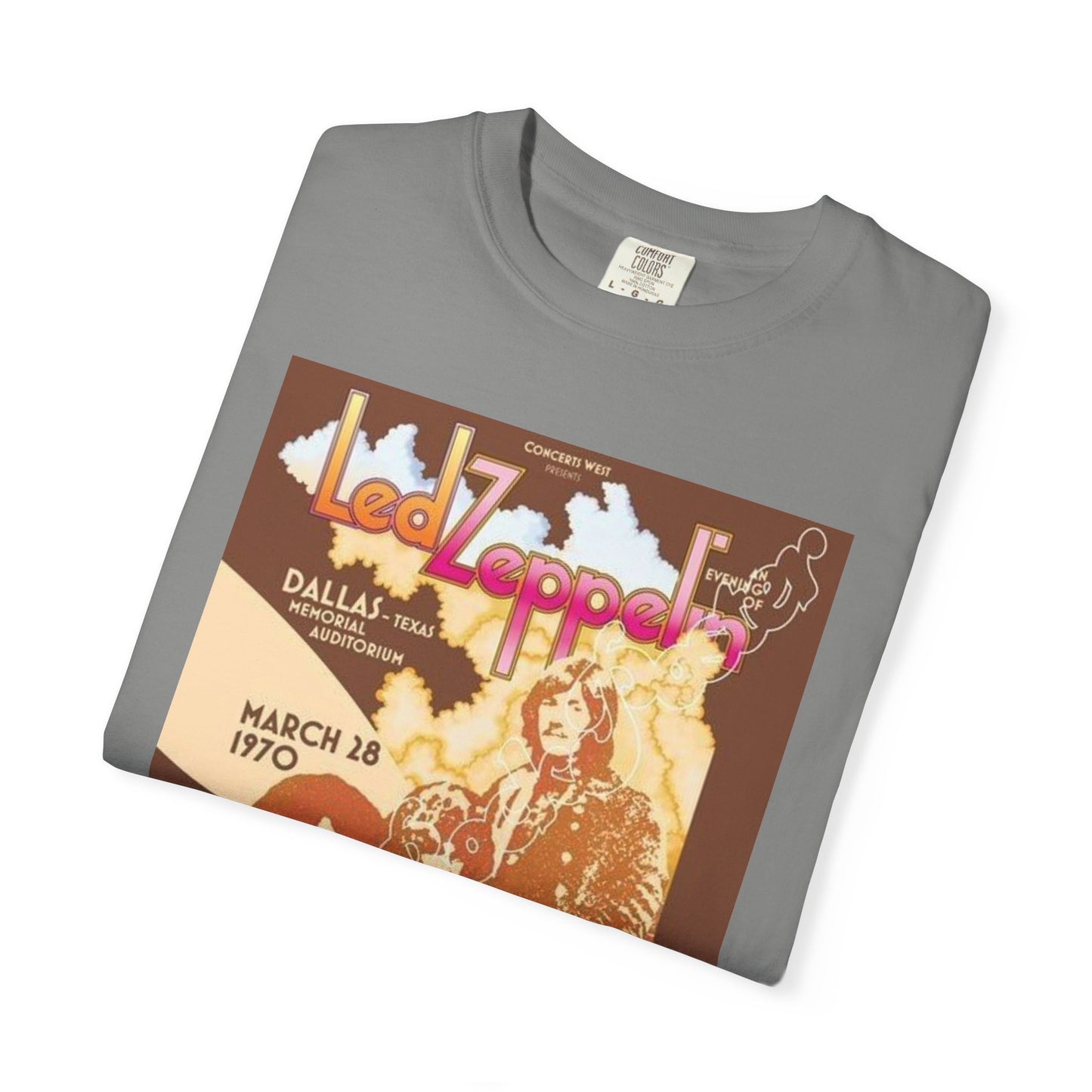 Retro Led Zeppelin T-Shirt | Unisex Garment-Dyed Tee for Music Lovers