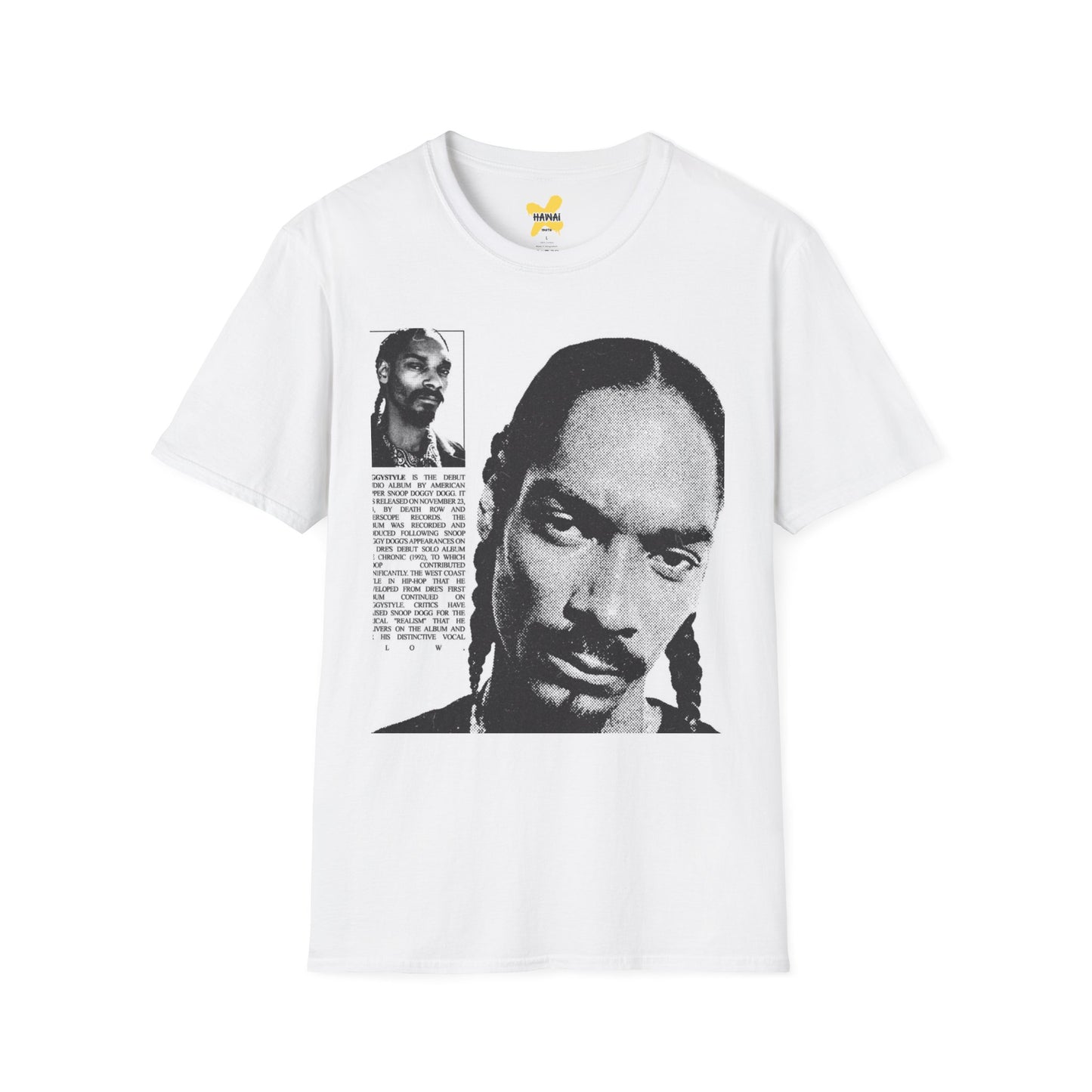 Retro Hip-Hop Unisex Softstyle T-Shirt with Snoop Dogg Design