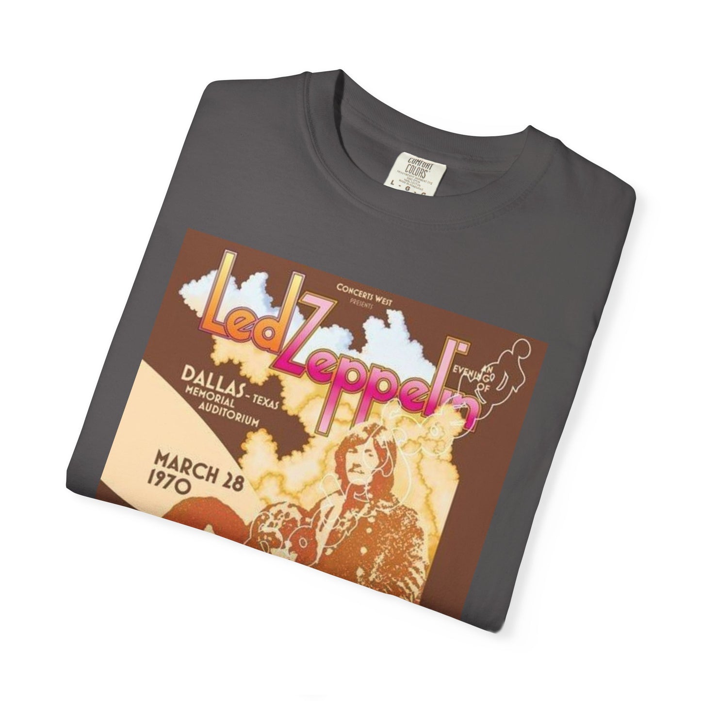 Retro Led Zeppelin T-Shirt | Unisex Garment-Dyed Tee for Music Lovers