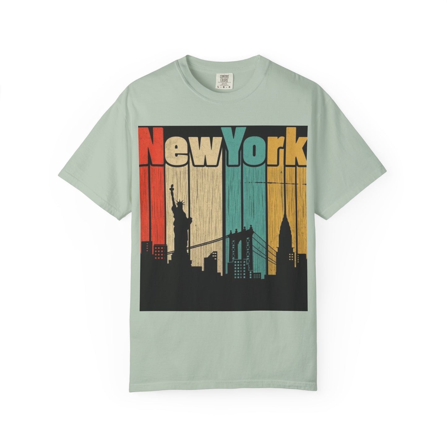 New York Skyline Graphic Tee | Unisex Vintage T-Shirt | Perfect for Travelers, Souvenir, NYC Lovers, Casual Wear, Gifts