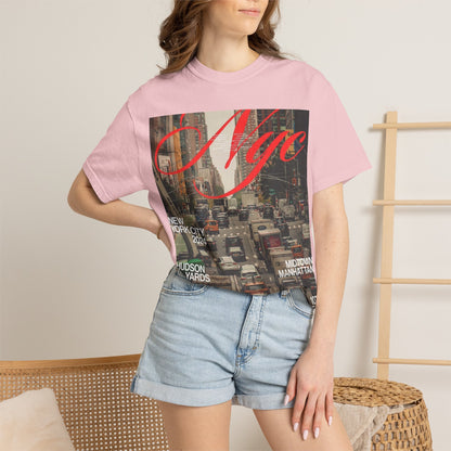 NYC Traffic Photo Tee — Midtown Manhattan Hudson Yards Graphic T-Shirt