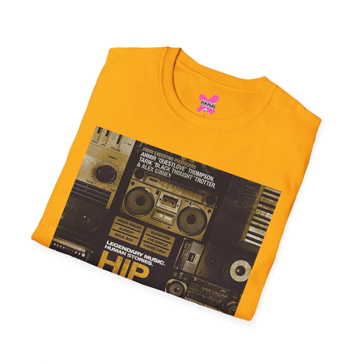 Hip Hop Vibes Unisex T-Shirt, Retro Music Tee, Gift for Music Lovers, Streetwear Style, Festival Shirt, Unisex Graphic Tee