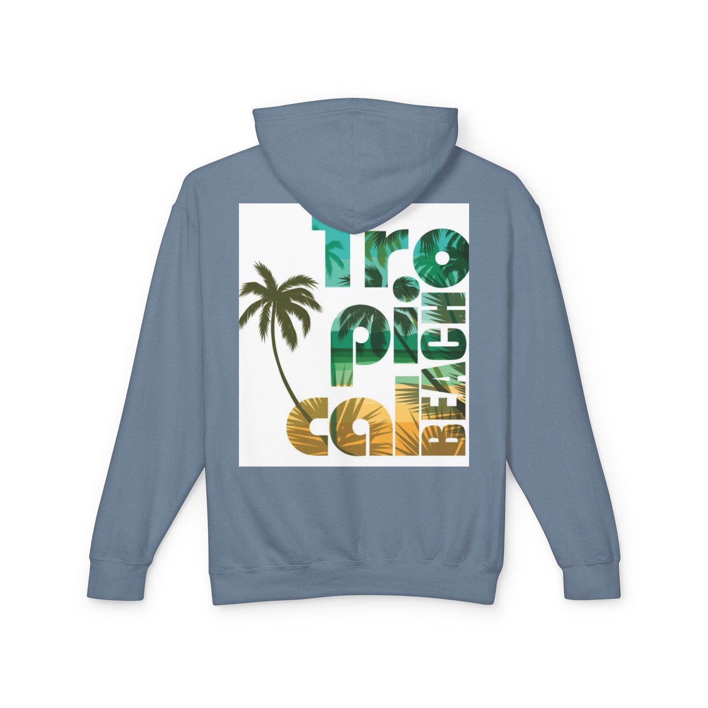 Tropical Beach Vibes Lightweight Unisex Hoodie