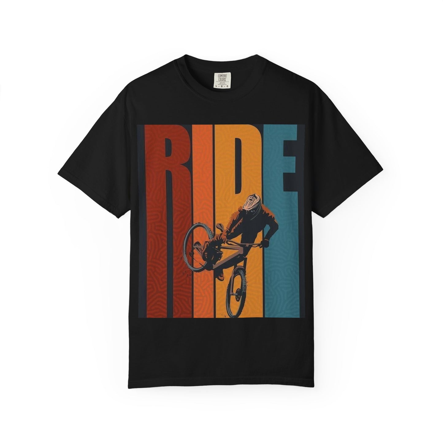 Ride Bike Unisex Garment-Dyed T-shirt | Mountain Biking Graphic Tee
