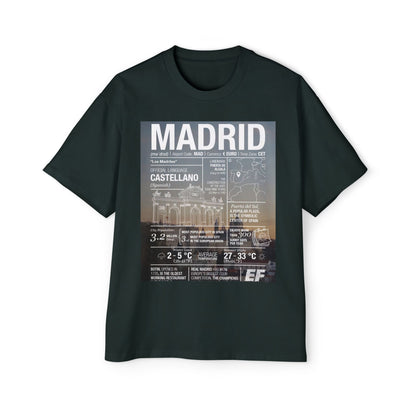Madrid Graphic Tee — Vintage City Weather Poster T‑Shirt