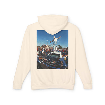 Unisex Lightweight Hooded Sweatshirt - Retro Street Vibe Graphic