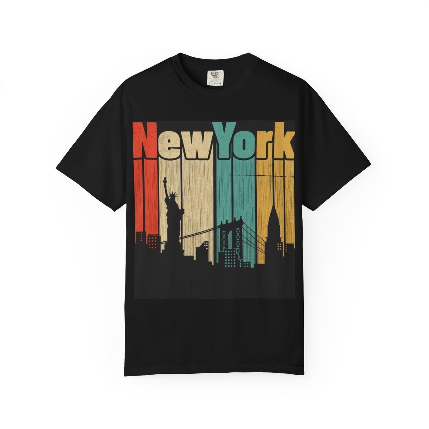 New York Skyline Graphic Tee | Unisex Vintage T-Shirt | Perfect for Travelers, Souvenir, NYC Lovers, Casual Wear, Gifts