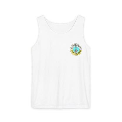 Surf Vans Tank Top — Retro Beach Surfboard Graphic