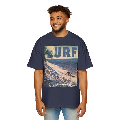 Surf Vintage Photo Tee — Men's Oversized Surf Graphic T-Shirt
