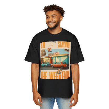 Weekend Vibes Tee — "I'm Staying the Weekend" Retro Diner Graphic T-Shirt