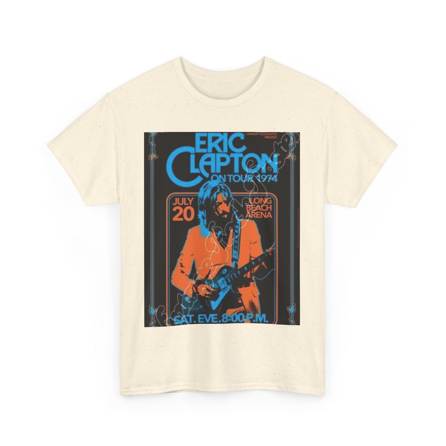 Eric Clapton Vintage Concert Tee, Music Lover Gift, 70s Tour T-Shirt, Rock and Roll Apparel, Retro Graphic Tee, Unisex Style
