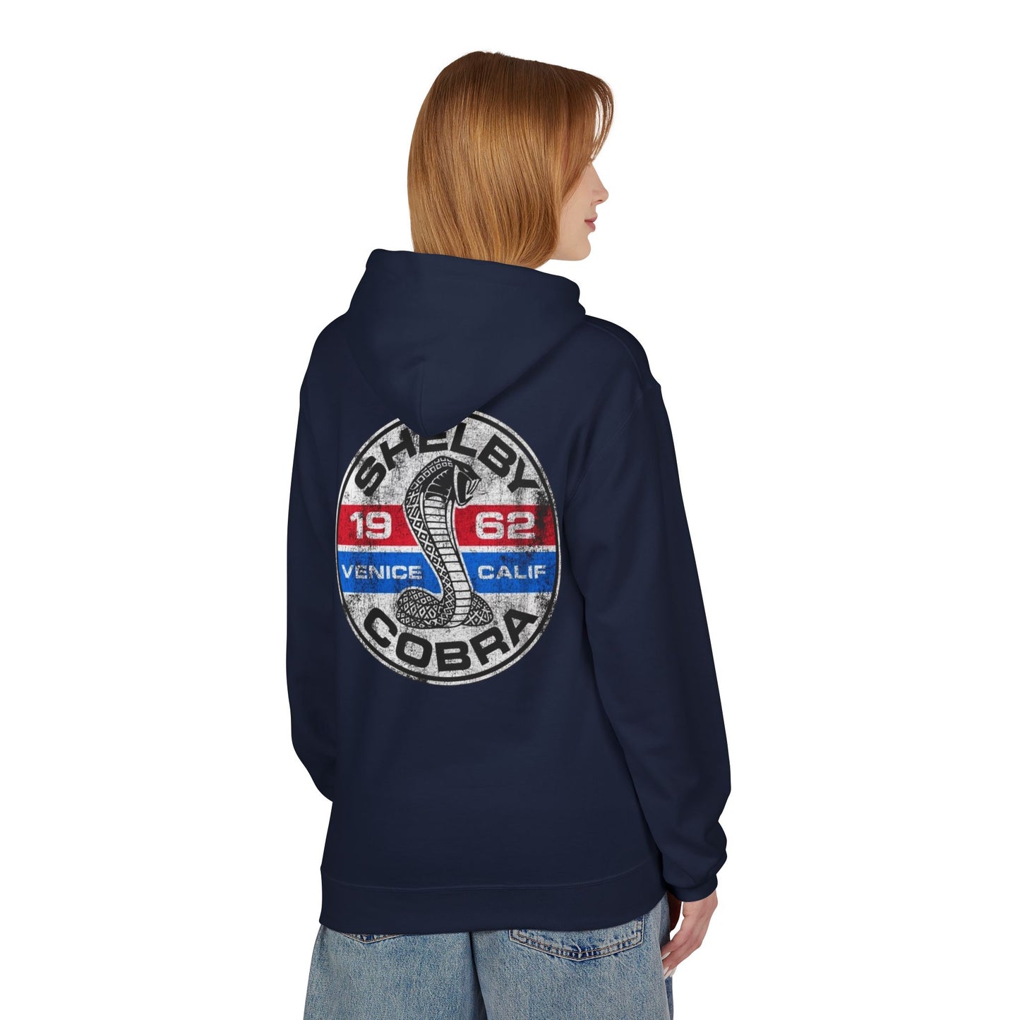 Vintage Shelby Cobra Hoodie - Unisex Midweight Softstyle Fleece with Classic Design