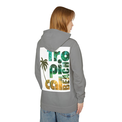 Tropical Beach Vibes Lightweight Unisex Hoodie