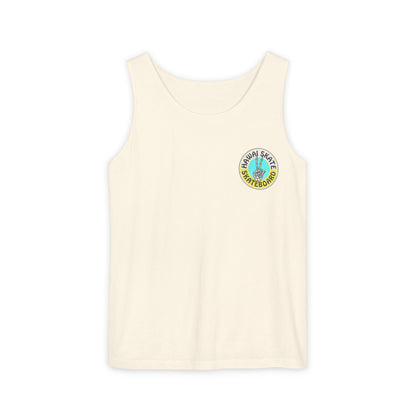 Surf Vans Tank Top — Retro Beach Surfboard Graphic