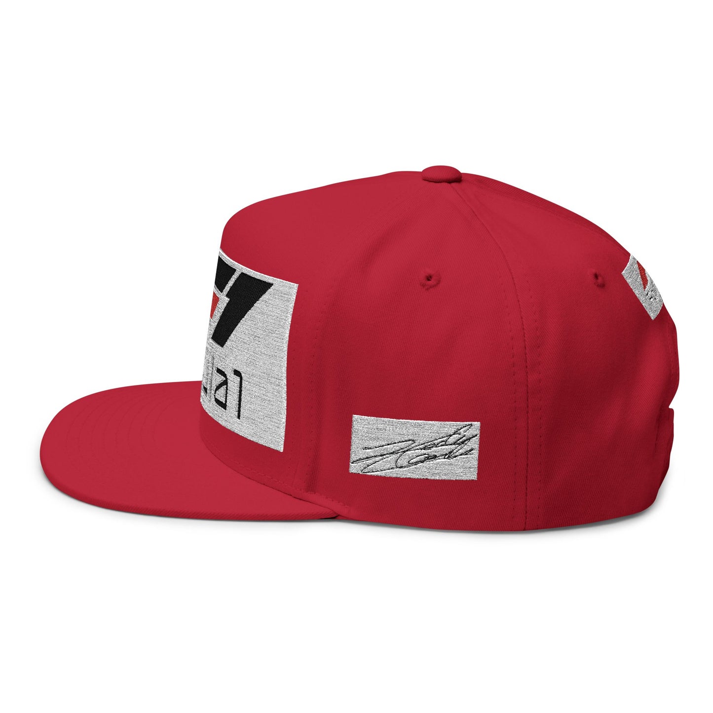 Formula 1 Embroidered Flat Bill Cap – Racing Logo Snapback