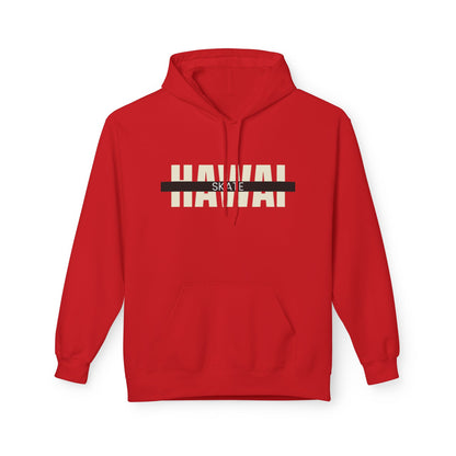 Happy Vibes Unisex Fleece Hoodie - Smiley Face Design