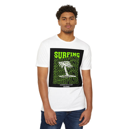 Surfing Vibes Unisex CVC Jersey T-shirt - Retro California Style