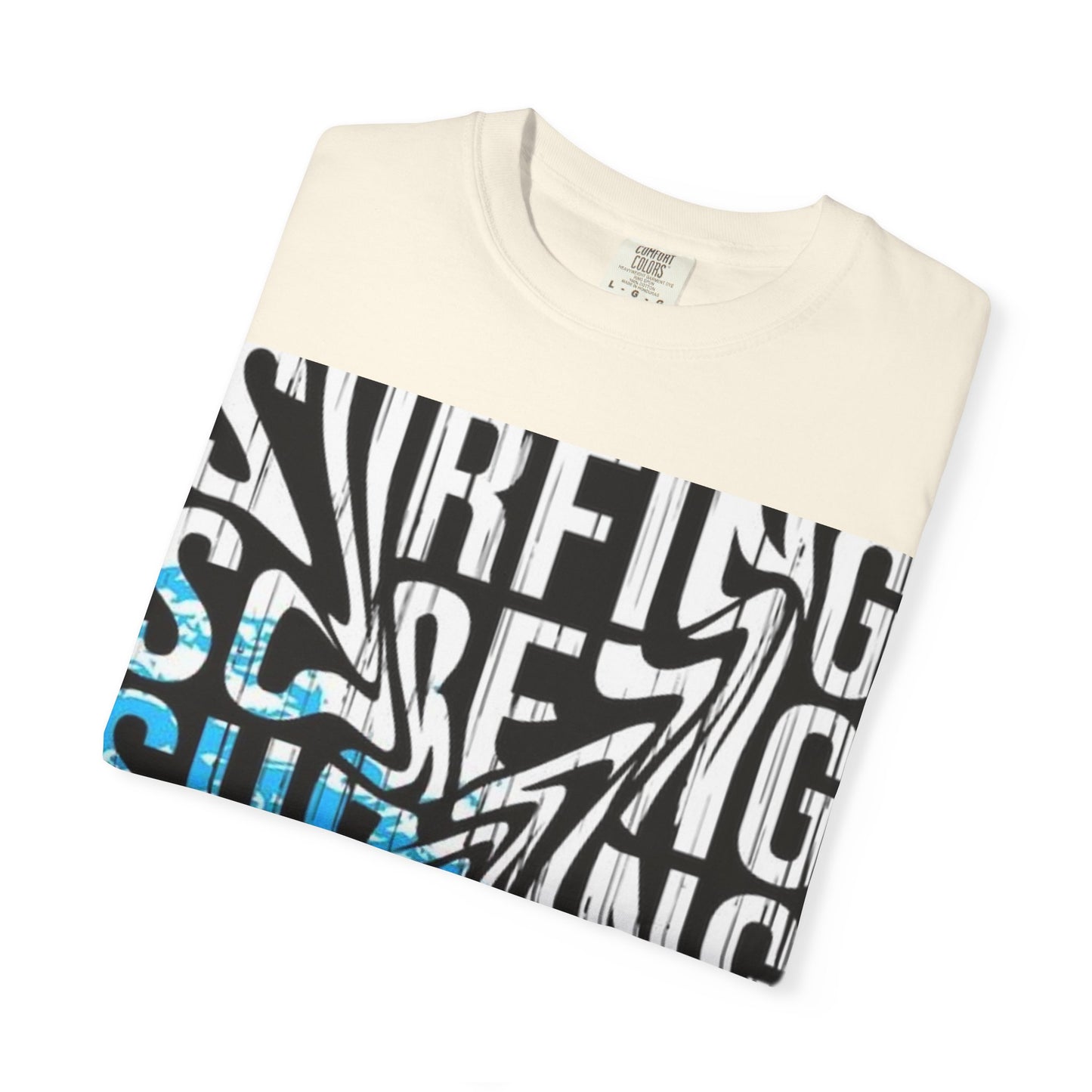 Wave Surfing Unisex Garment-Dyed T-Shirt | Casual Beachwear, Summer Style, Surfing Gift, Graphic Tee, Coastal Vibes