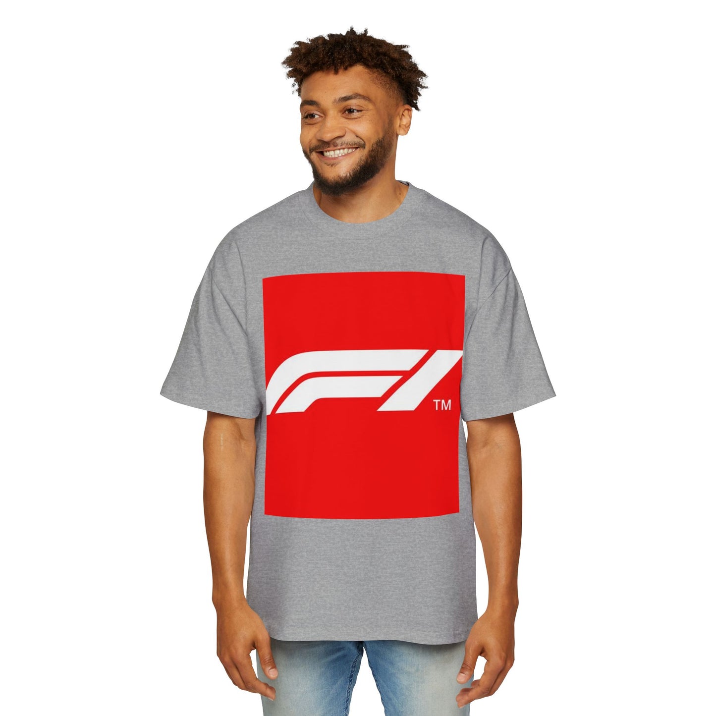 Racing Graphic Tee — Bold Red F1 Logo Shirt