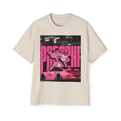 Pink Panther Streetwear Tee — Retro Racing Graphic Shirt
