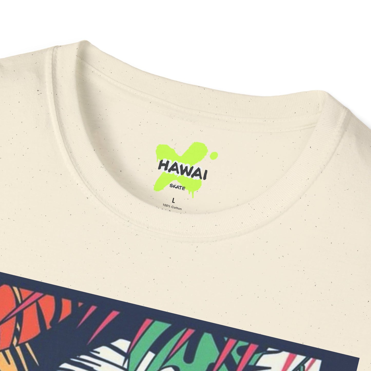 Hawaii Themed Unisex Softstyle T-Shirt | Tropical Vibes Tee