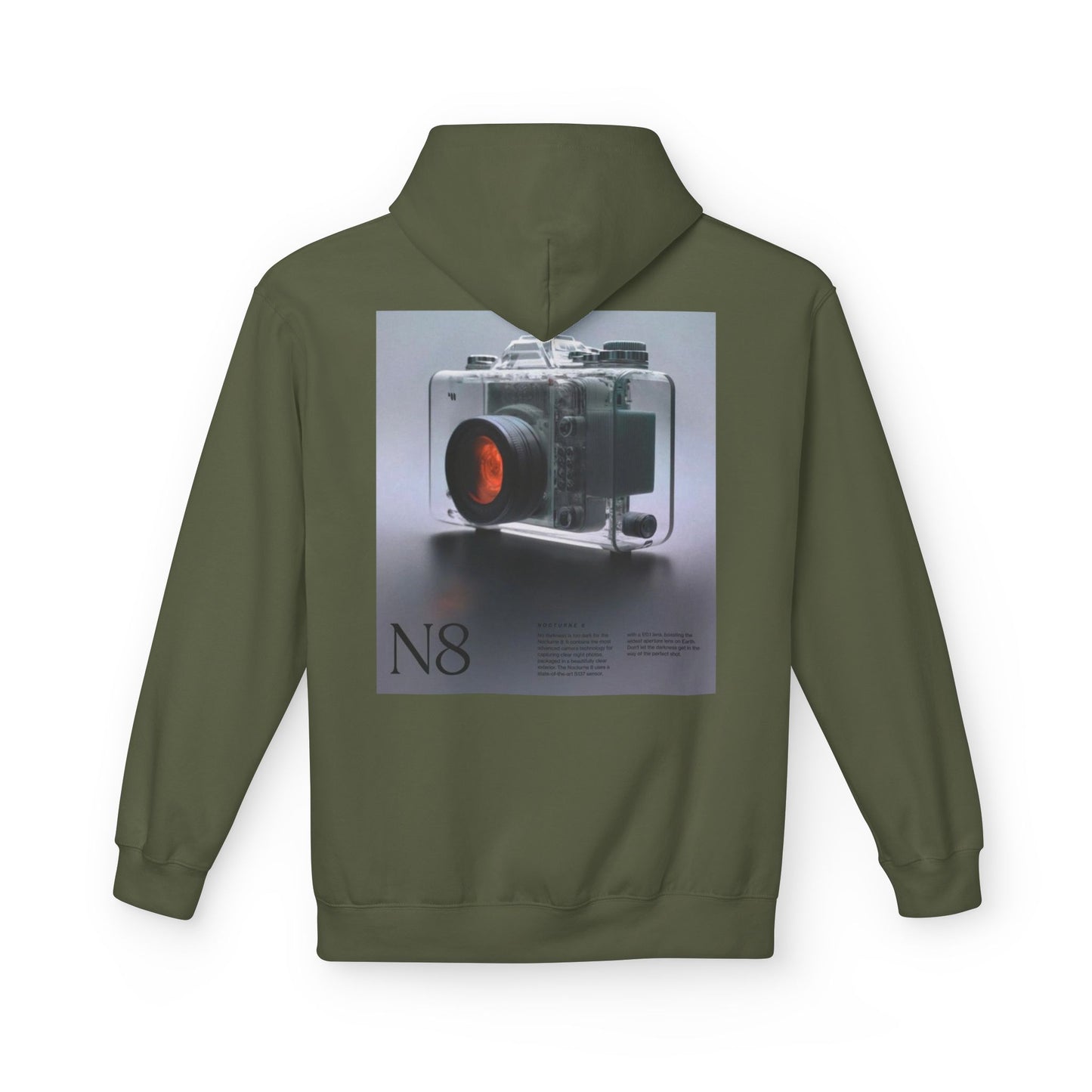 Retro Camera Photo Hoodie, Cozy Unisex Fleece Sweatshirt for Photography Lovers, Fashion Gift for Birthdays, Casual Wear, Everyday Style