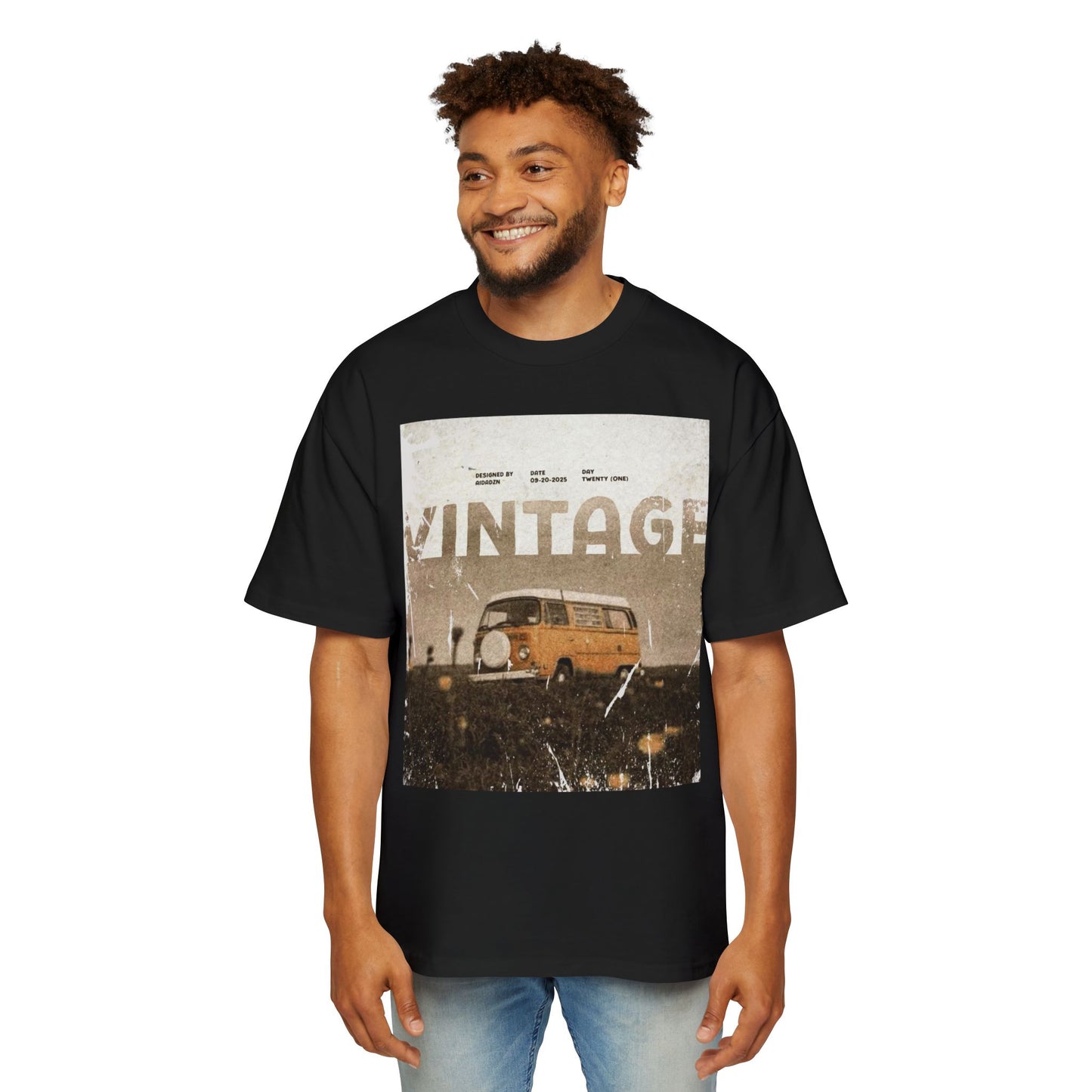 Vintage Van Graphic Tee – Retro 'VINTAGE' Camper T‑Shirt