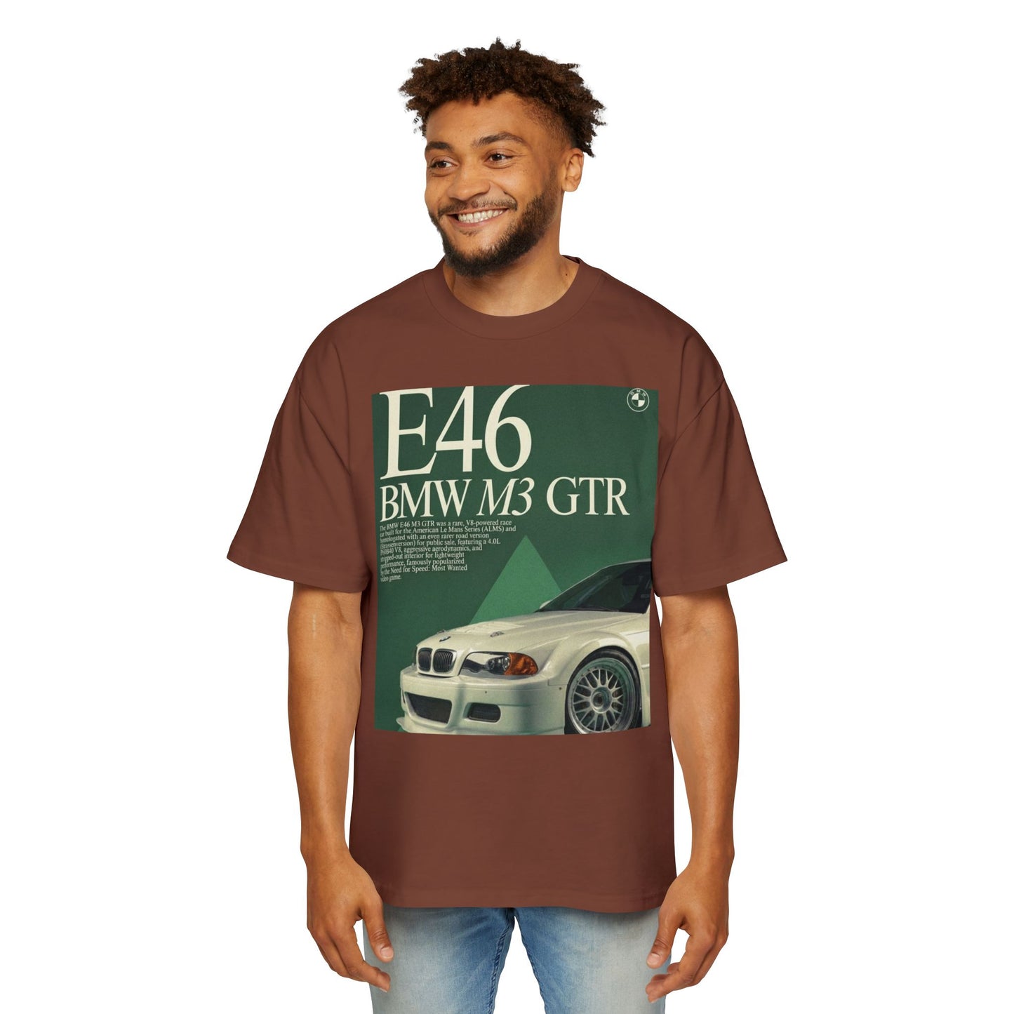E46 BMW M3 GTR Tee — Vintage Racing Poster Graphic T-Shirt