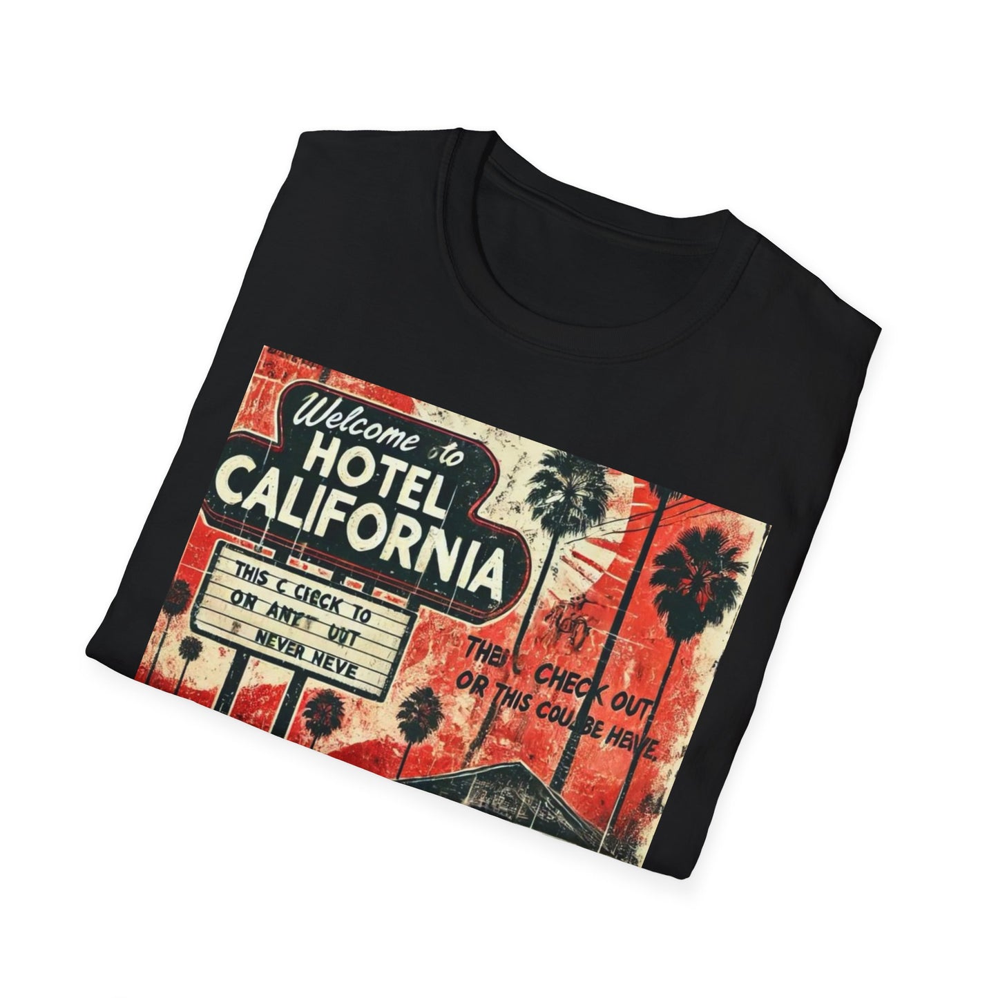Vintage Hotel California Graphic T-Shirt – Perfect for Music Lovers