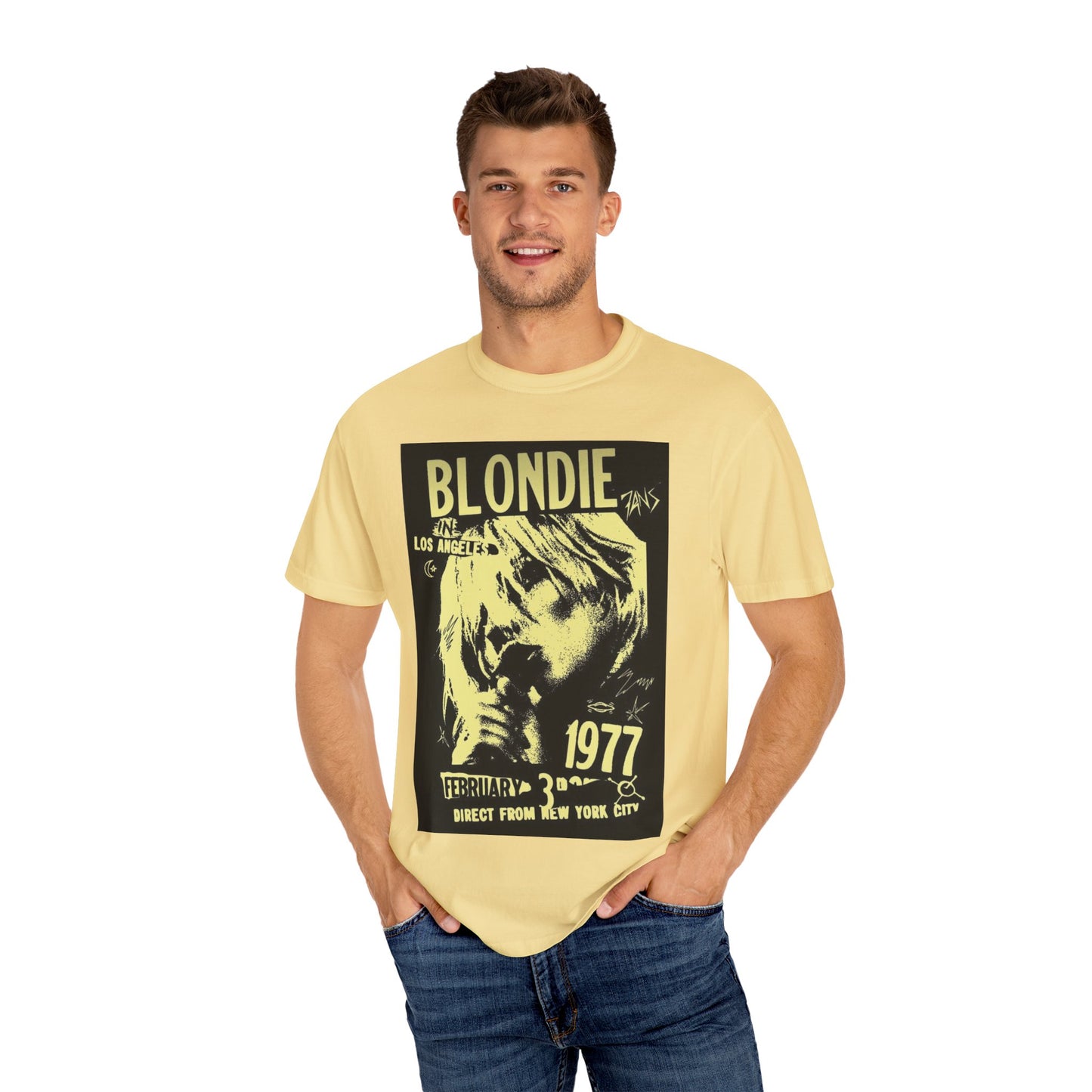 Vintage Blondie Concert T-Shirt - Unisex Garment-Dyed Tee