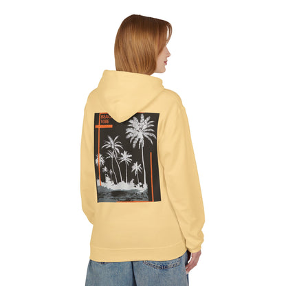 Beach Vibe Unisex Fleece Hoodie, Summer Fashion, Casual Wear, Gift for Her/Him, Cozy Lifestyle, Chill Out Apparel