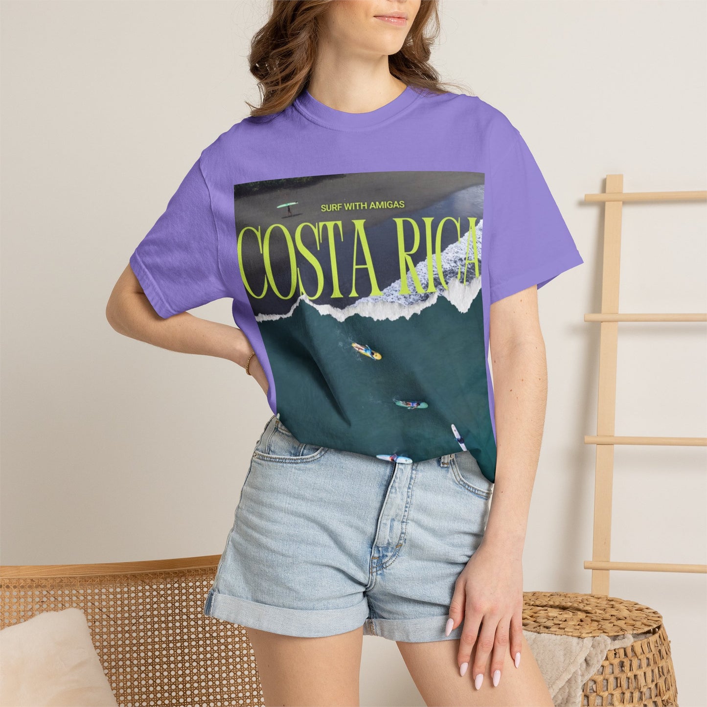 Costa Rica Surf T-Shirt — Aerial Wave & Surfers Graphic Tee