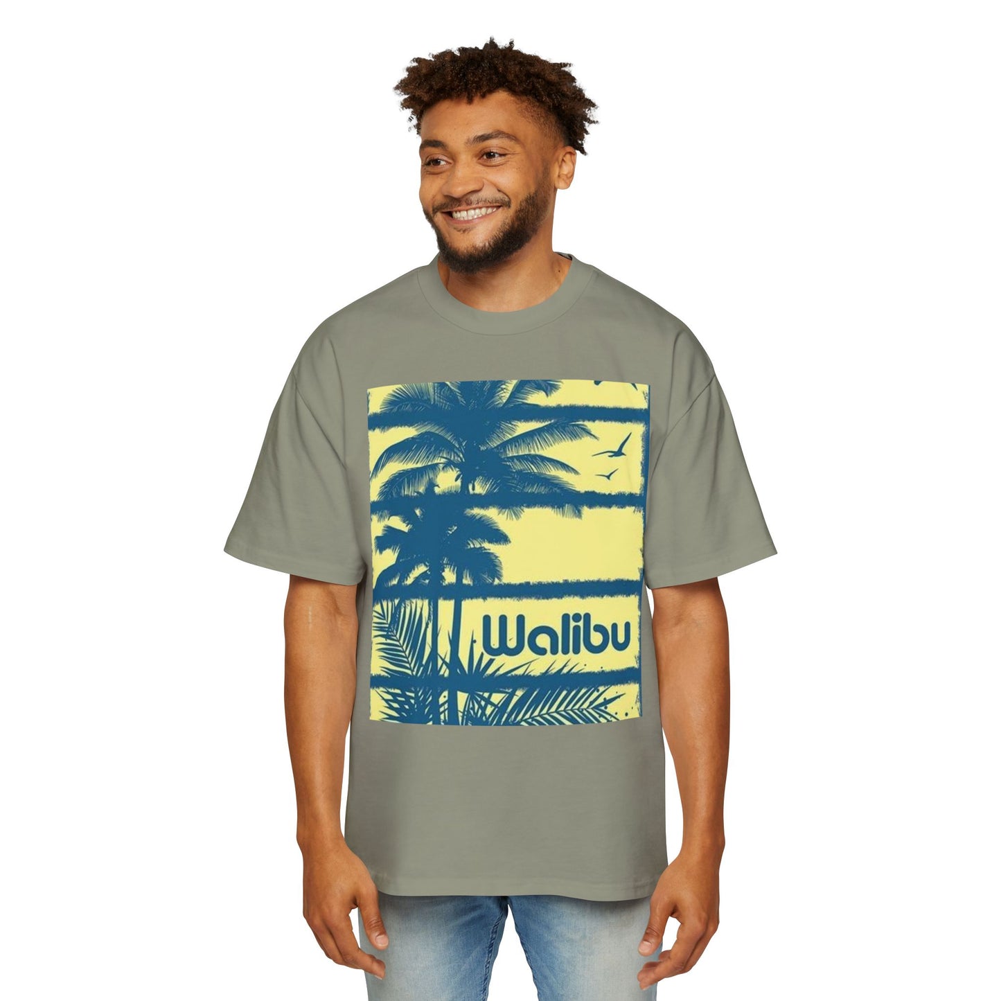 Malibu Palm Tee — Vintage Surf Graphic T-Shirt