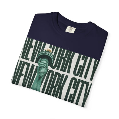 New York City Statue of Liberty Graphic T-Shirt — Retro Urban Travel Tee