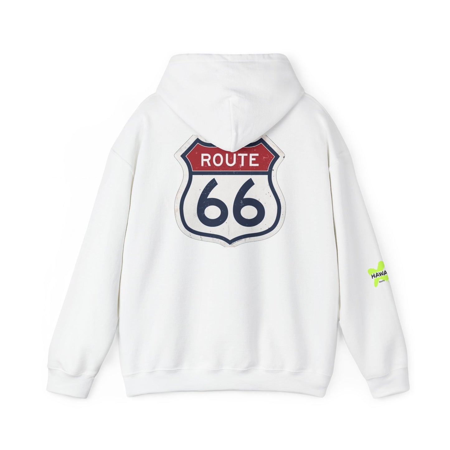 Route 66 Vintage Hooded Sweatshirt | Unisex Heavy Blend™