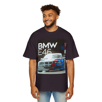 BMW E46 Racing Tee — Mens Oversized Car Graphic T-Shirt