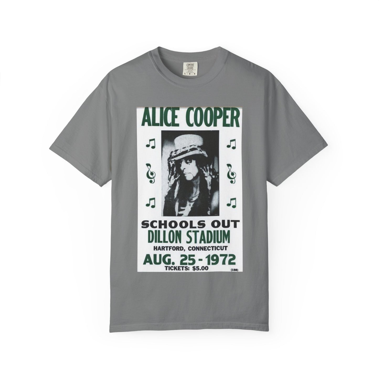 Vintage Alice Cooper Concert T-Shirt - Unisex Garment-Dyed Tee
