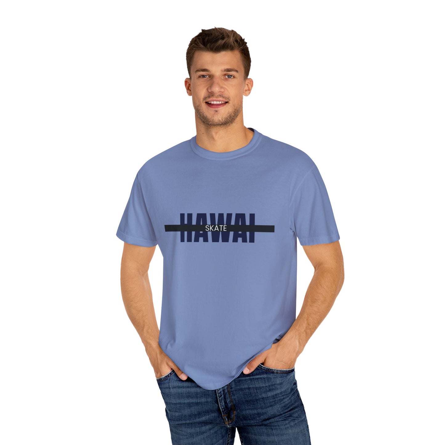 Hawaiian Skate T-Shirt | Unisex Casual Tee, Beachwear, Summer Fashion, Gift for Skaters, Vacation Essential, Graphic Tee