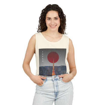 Tokyo Vintage Poster Tank — Japan Cityscape Graphic Tank Top