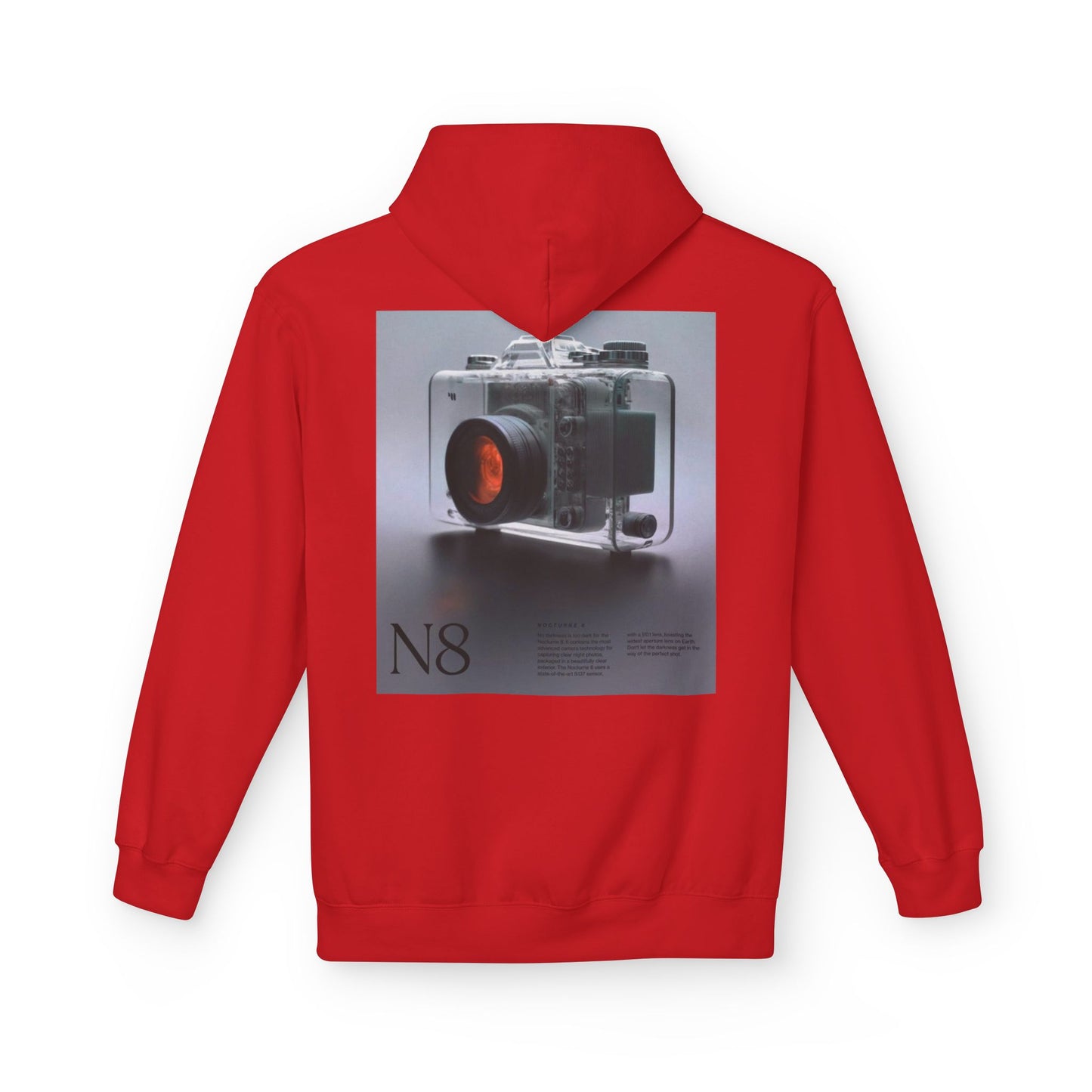 Retro Camera Photo Hoodie, Cozy Unisex Fleece Sweatshirt for Photography Lovers, Fashion Gift for Birthdays, Casual Wear, Everyday Style