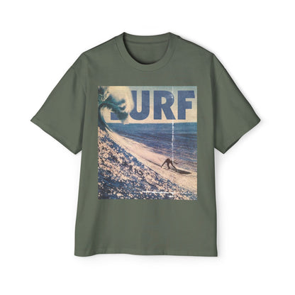 Surf Vintage Photo Tee — Men's Oversized Surf Graphic T-Shirt