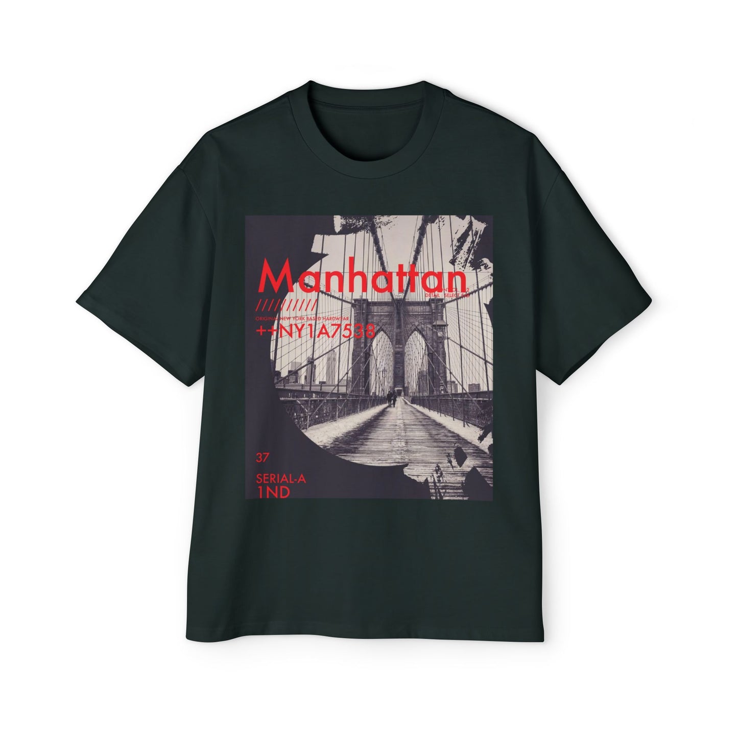Manhattan Bridge Graphic Tee — Vintage NYC Photo Print
