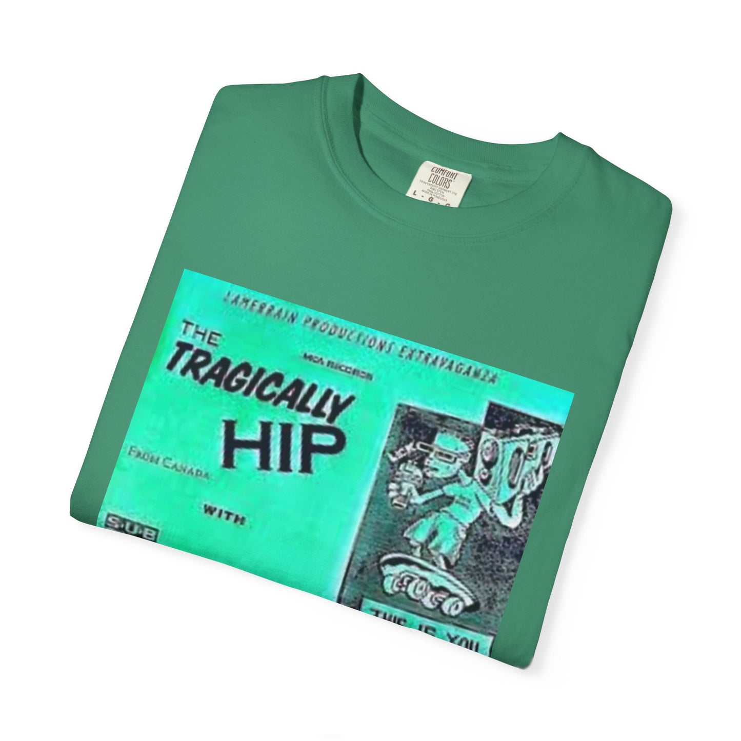 Retro Band Graphic T-Shirt - Nirvana & Tragically Hip Design